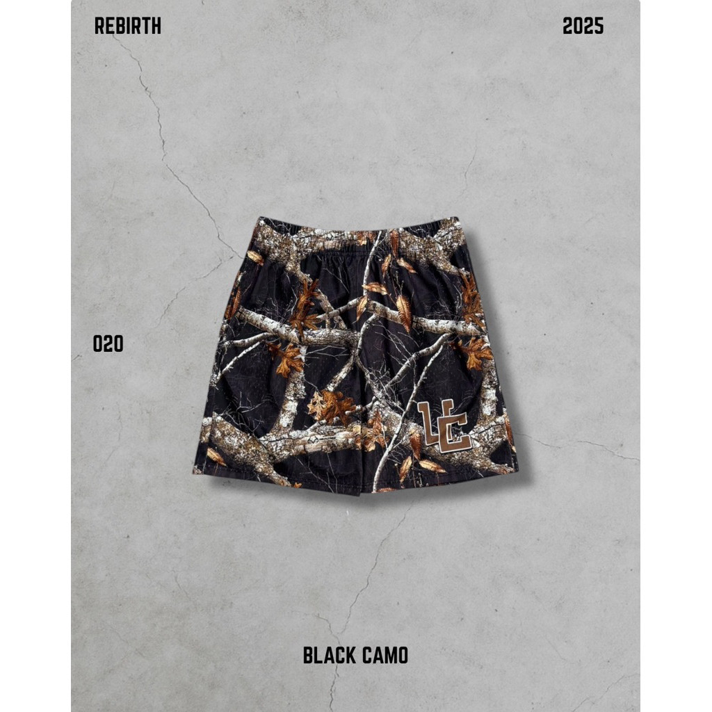 UC Mesh Shorts "Black Flower" Shorts De Malha UC