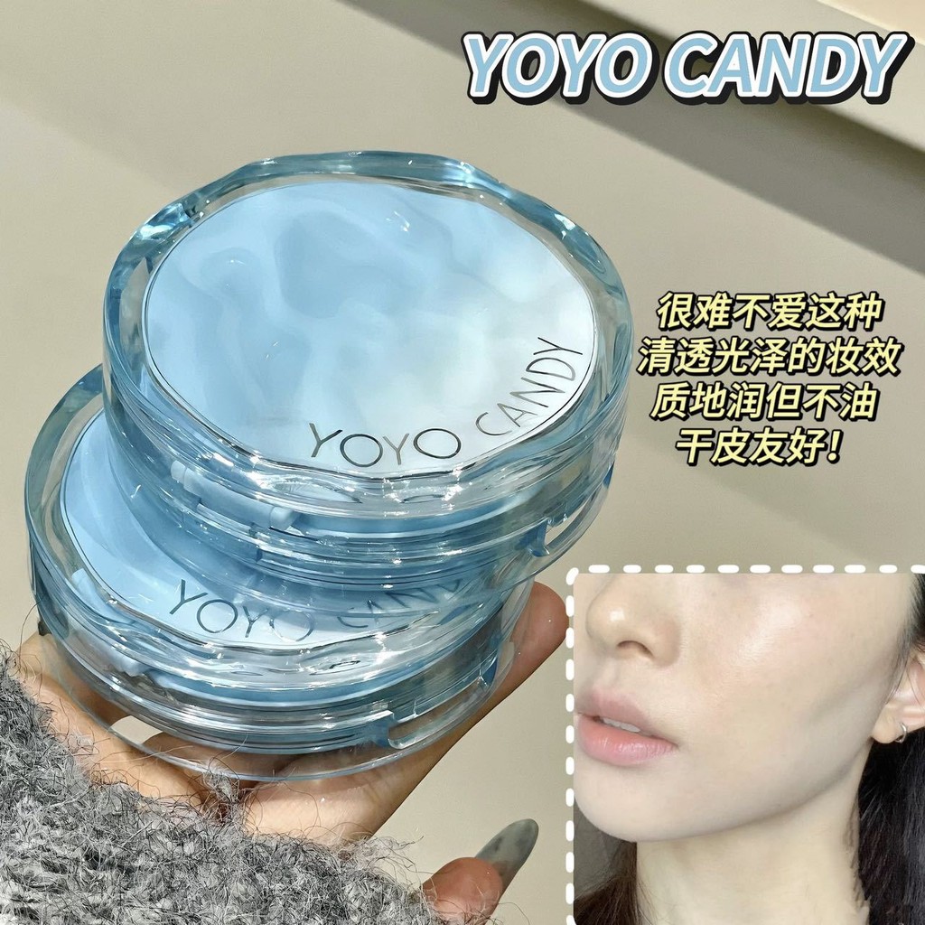 YOYOCANDY Cushion Liquid Foundation ธรรมชาติเผยผิวยาวนานไม่ง่ายที่จะ Jam Powder กันน้ํา Sweatproof ค