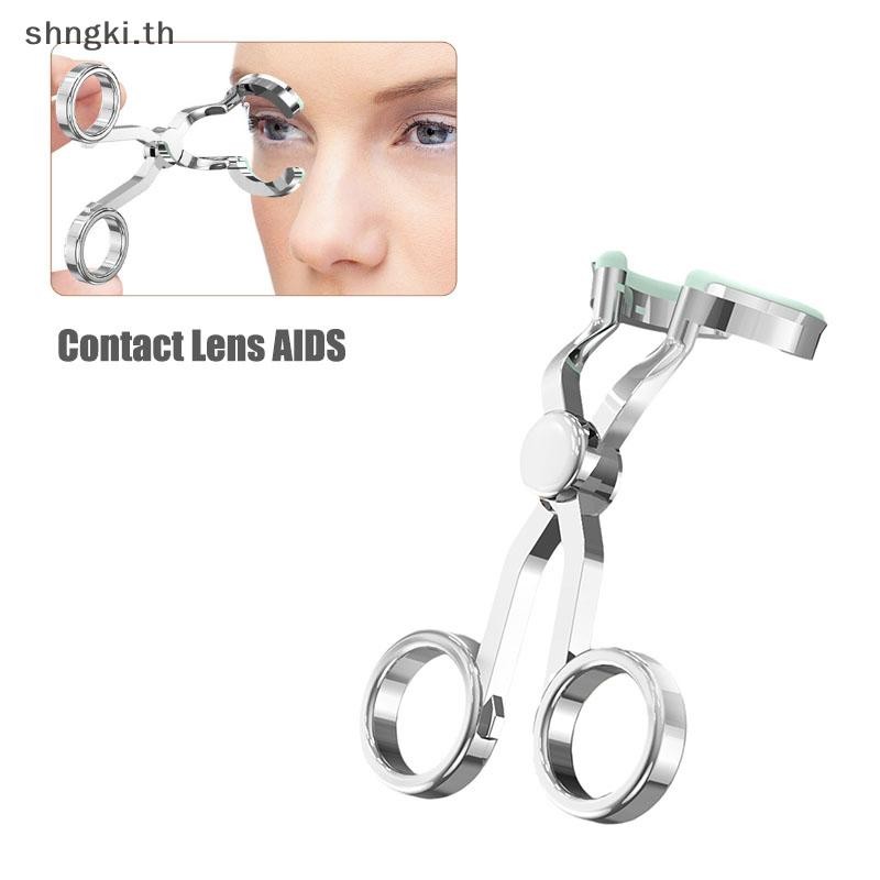 SHNGKI ผู้หญิง Eye Care คอนแทคเลนส์ Inserter Remover ซิลิโคน Soft Tip Tweezer Stick สวมใส่เครื่องมือ