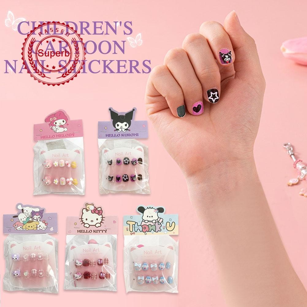 3d การ์ตูนตุ๊กตาสติ๊กเกอร์ติดเล็บน่ารัก Hello Cat Dong ตุ๊กตา Diy เครื่องมือแต่งหน้าความงาม R6d8