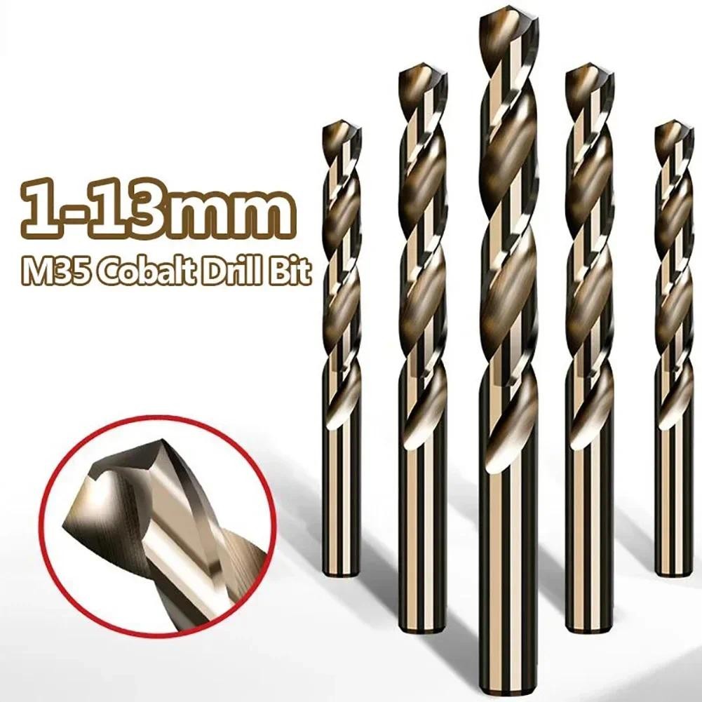 1PC 1mm-6.5mm M35 Cobalt Drill Bit HSS Drill Bit M35 For Stainless Steel Drilling Metalworking Power