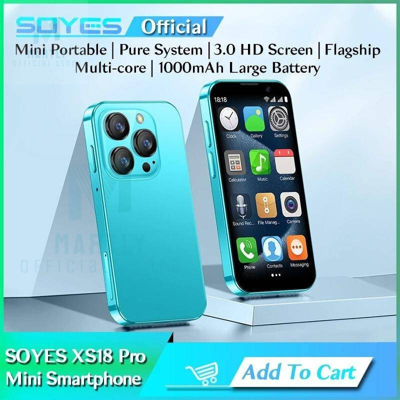 Martly SOYES XS18 Pro 3.0 นิ้ว Android8.1 สมาร์ทโฟน 2GB RAM 16GB ROM การจดจําใบหน้า Dual SIM สแตนด์บ