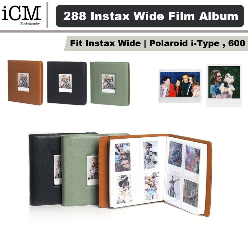 288 กระเป๋า Fujifilm ภาษี Wide film Album Polaroid iType 600 SX70HT99 92KF
