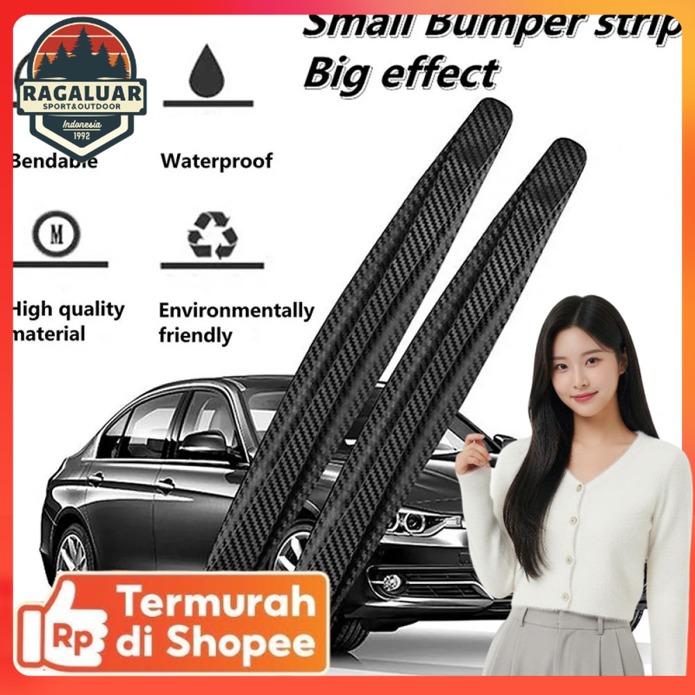WRX Car Bumper Guard Protector สติกเกอร์กาว 40.5x5.5 ซม. 2 ชิ้น - BW45