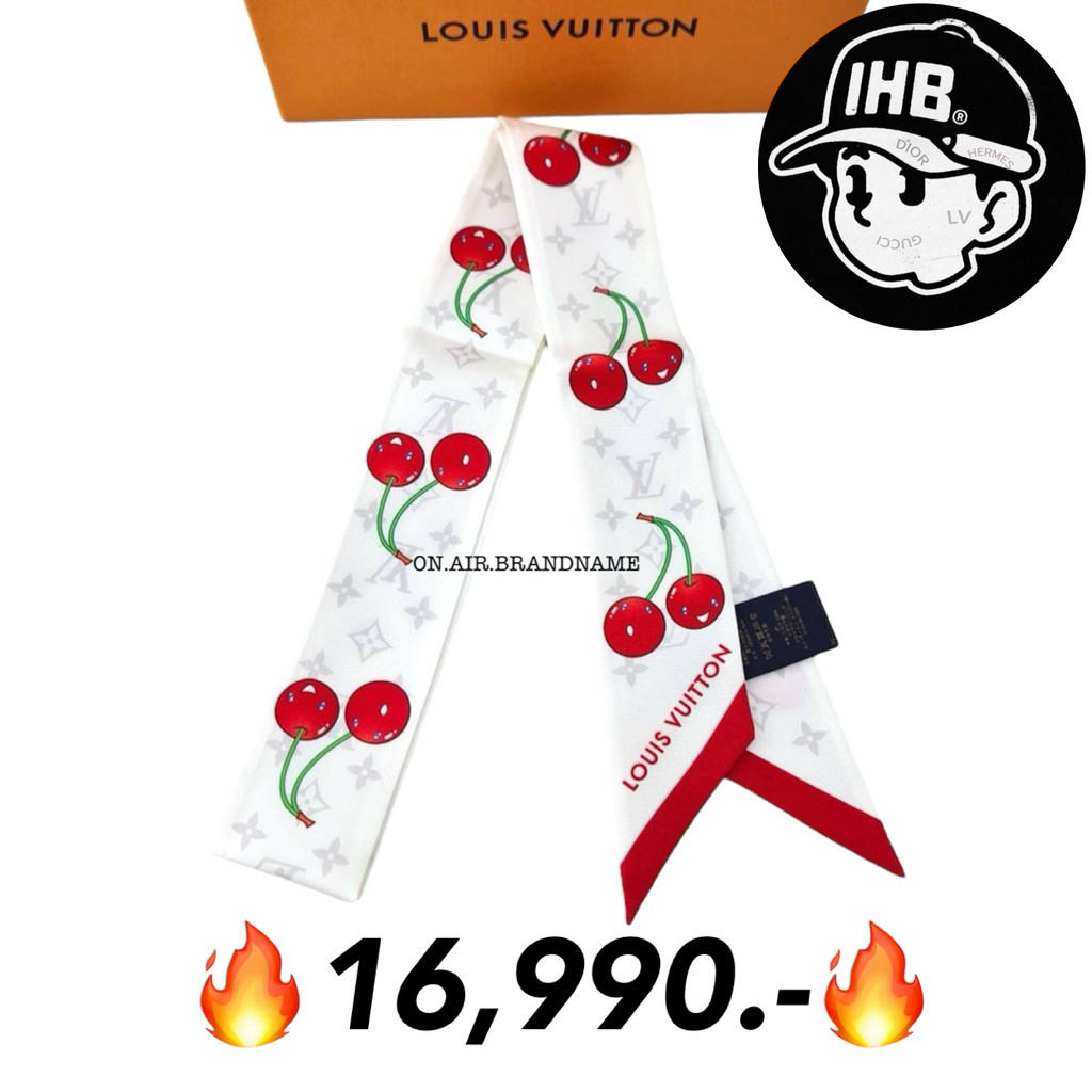 New LV x TM cherry twilly bandeau ผ้าสารพัดประโยชน์