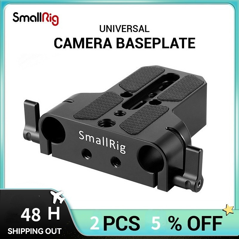 SmallRig Universal Dslr กล้องฐานแผ่น 15 มม.Rod Rail Clamp สําหรับ A6500/A6600/Panasonic GH5/ A7 กล้อ
