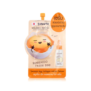 Smooto Egg Collagen White Serum 10g สมูทโตะ เซรั่มไข่แดงฮอกไกโด.