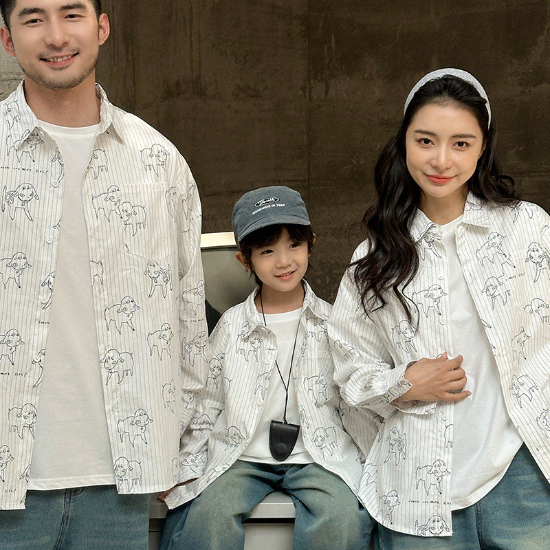 [RICONINI] ชุดเสื้อผ้าสไตล์เกาหลี สำหรับฤดูใบไม้ผลิและใบไม้ร่วง ดีไซน์เฉพาะตัว เสื้อผ้าแฟชั่นสำหรับแม่ลูกและครอบครัว - รูปที่ 3