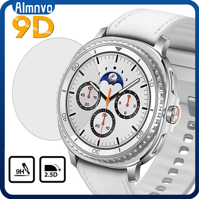 ติดตั้งง่ายฟิล์มแก้วนิรภัยป้องกันหน้าจอสำหรับ for Smartwatch Samsung Galaxy Watch 9 8 44 มม. 40 มม. 9 8 คลาสสิก 46 มม.