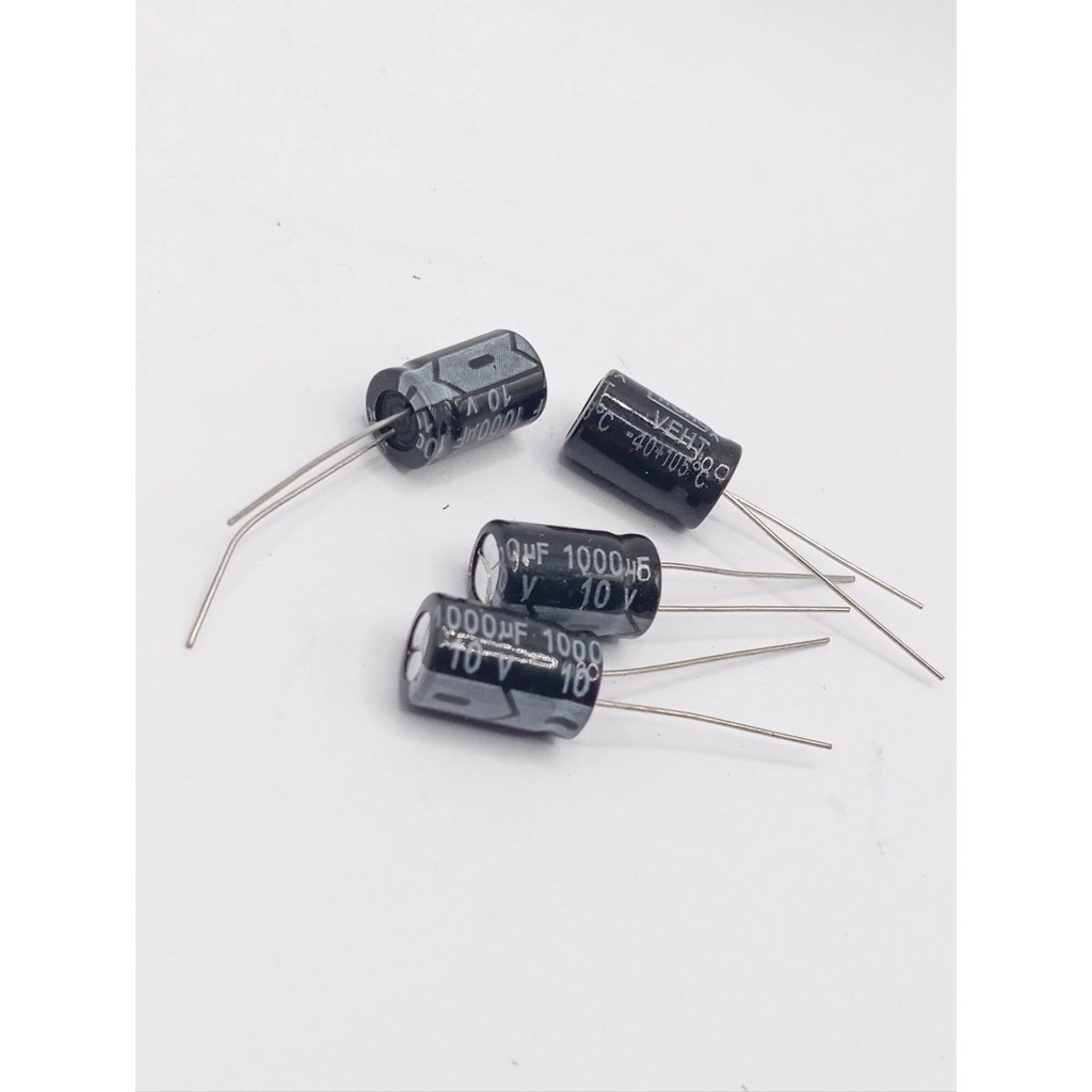 คาปาซิเตอร์ 10v  1000uf สำหรับเครื่องเสียง แอมป์จิ๋ว แบตเตอรี่ ตัวเก็บประจุ ออดิโอ