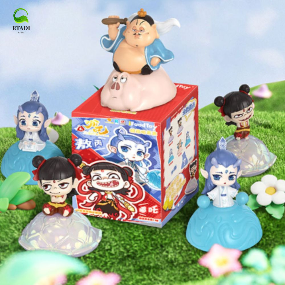 RTADI NeZha2 Action Figure, Ao Guang Q รุ่น NeZha2 ของเล่น,เดสก์ท็อปตกแต่ง Ao Bing อะนิเมะ Taiyi Zhe