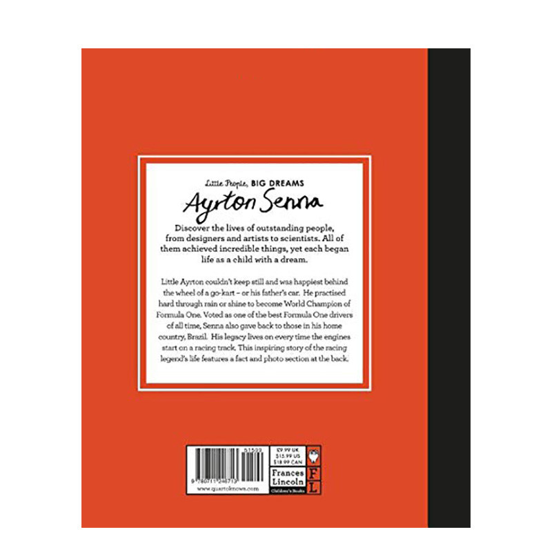 [คลังสินค้าพร้อม] [คนน้อย, ความฝันครั้งใหญ่] Ayrton Senna Ayrton Senna หนังสือภาพเด็กต้นฉบับภาษาอังก