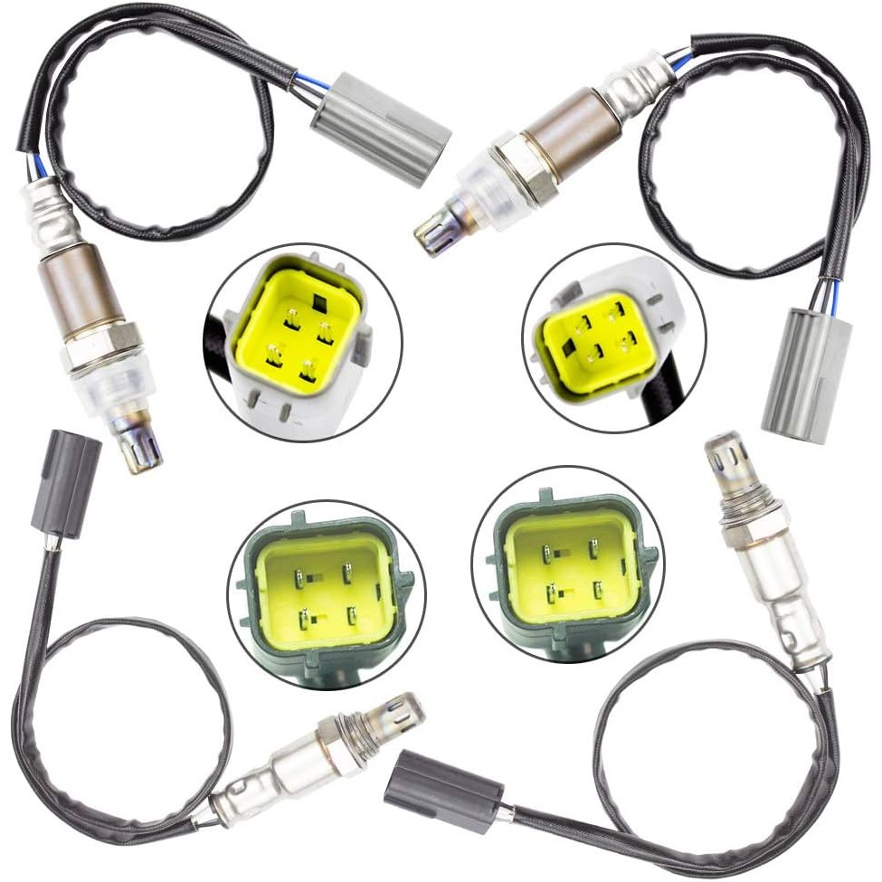 4x ออกซิเจน 02 O2 เซ็นเซอร์สําหรับ 2009 2010 Infiniti G37 M35 370Z 3.5L 3.7L ต้นน้ํา + Downstream