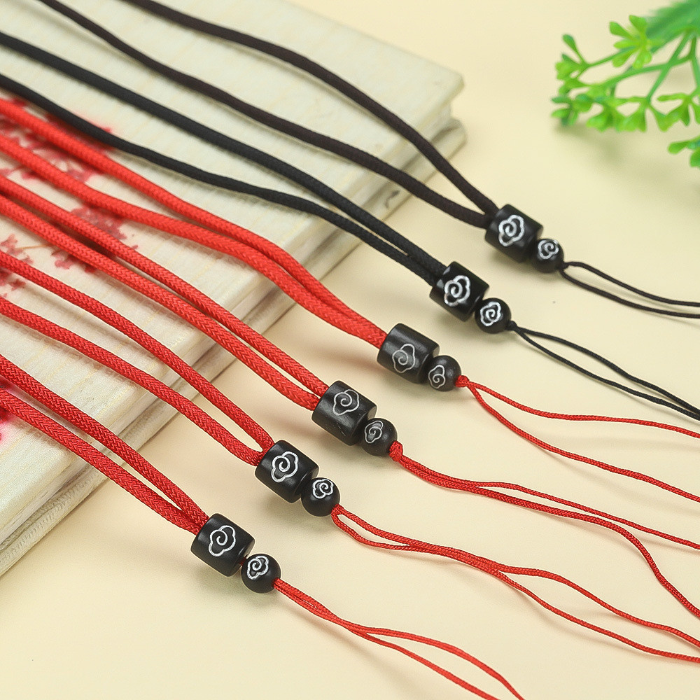 เมฆมงคลรูปแบบสร้อยคอเชือกจี้ ร็อป 云纹项链绳吊子圆绳波绳耐磨吊玉挂绳挂式小型子930TGGS