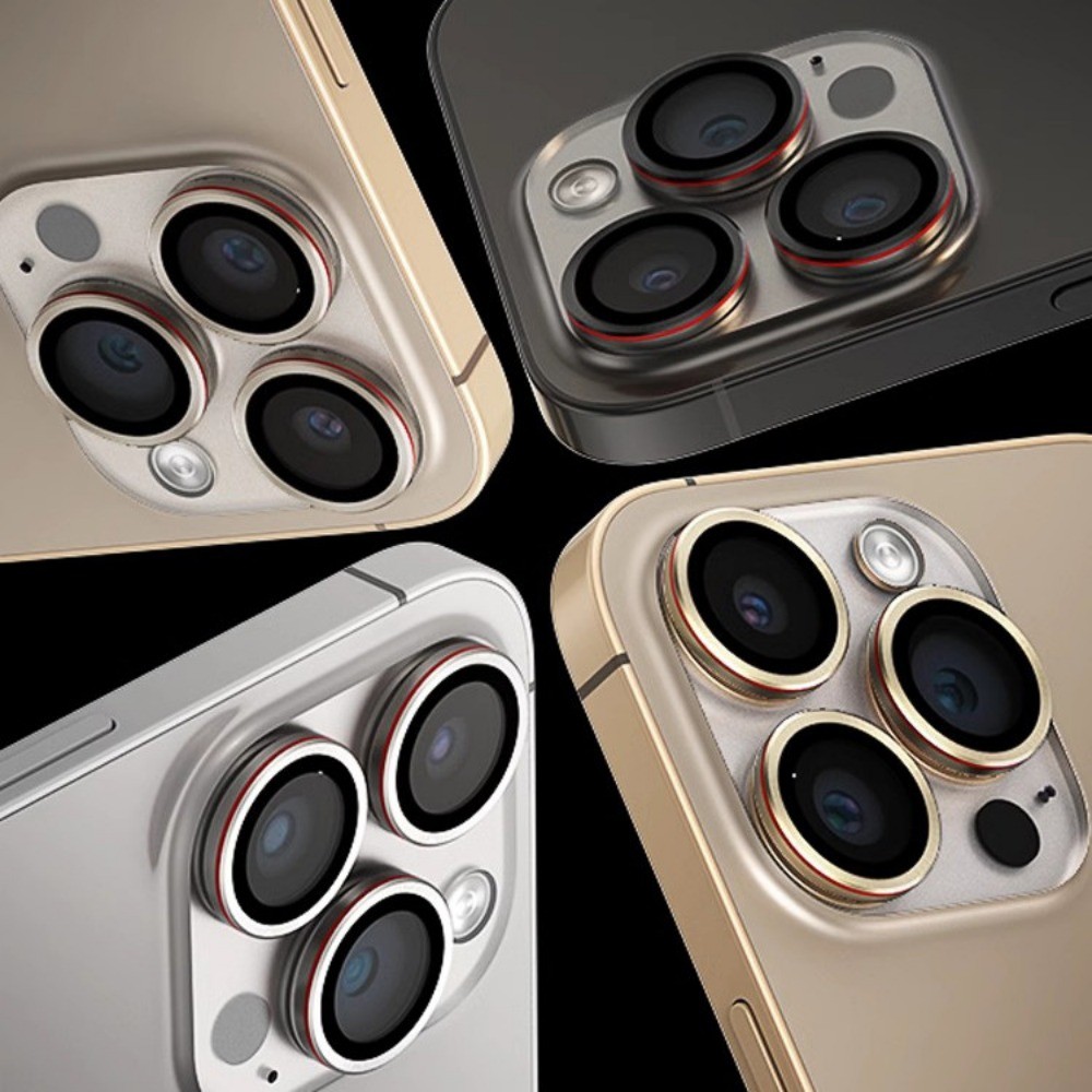 ติดตั้งง่าย Lycra AR AF ตัวป้องกันเลนส์กล้องสําหรับ iPhone 16 15 14 13 Pro Max 14 15 16 Plus HD คลุมทั้งหมดกระจกนิรภัยแหวนโลหะฝาครอบกล้องพร้อมเครื่องมือตําแหน่ง - รูปที่ 7