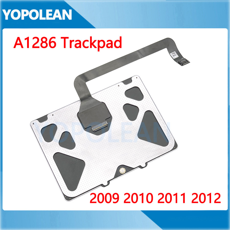 Original A1286 Trackpad พร้อมสาย Flex สําหรับ MacBook Pro 15 "A1286 ทัชแพด 2009 2010 2011 2012