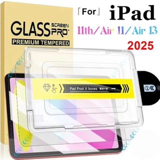 ฟิล์มกระจกนิรภัยติดตั้งง่ายfor iPad 11th A16 gen10 Air13 Air11 Air6 gen9/8/7 mini6ฟิล์มกันรอยหน้าจอ