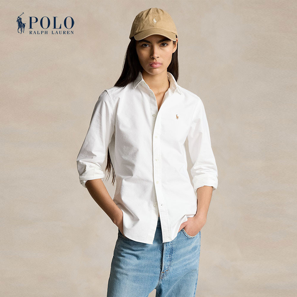 Polo Ralph Lauren เสื้อเชิ้ตผู้หญิง Shirt-Classic Fit Oxford Shirt รุ่น WMPOSHTNDO20366 สีขาว