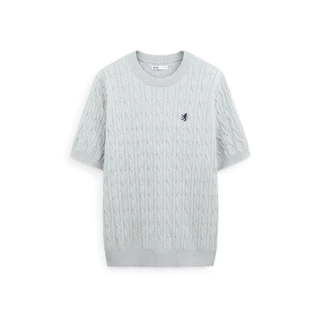 AIIZ เสื้อสเวตเตอร์ผู้ชาย ผ้าถักทอลายเคเบิล AIIZ Men's Cable T-Shirt Sweater