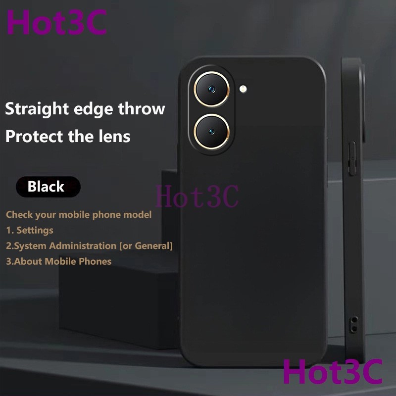 เคส For Vivo Y03 / Y18 / Y03T / Y18S / Y28S 5G tpu YTCS ซิลิโคนเคสโทรศัพท์สีทึบเรียบง่าย - รูปที่ 2