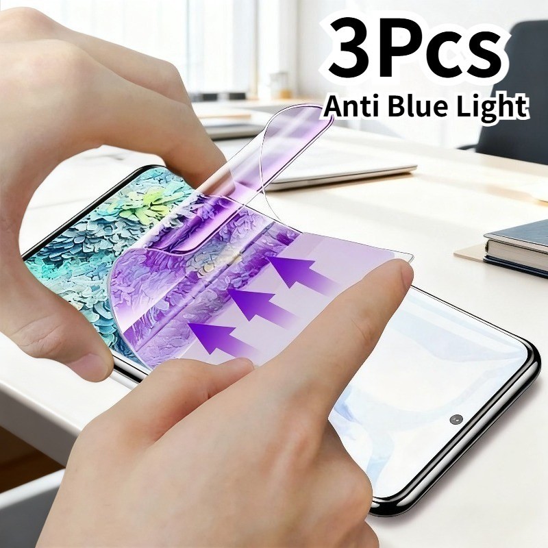 3Pcs Hydrogel Softฟิล์มสําหรับOukitel WP36 WP35 WP200 P1 C60 C59 C58 C57s C57 C53 C1 Pro S Anti Blue