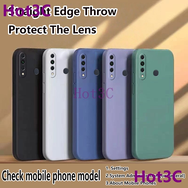 เคส For HuaWei Honor 9C / HuaWei Y7P 2020 tpu YTCS ซิลิโคนเคสโทรศัพท์สีทึบเรียบง่าย