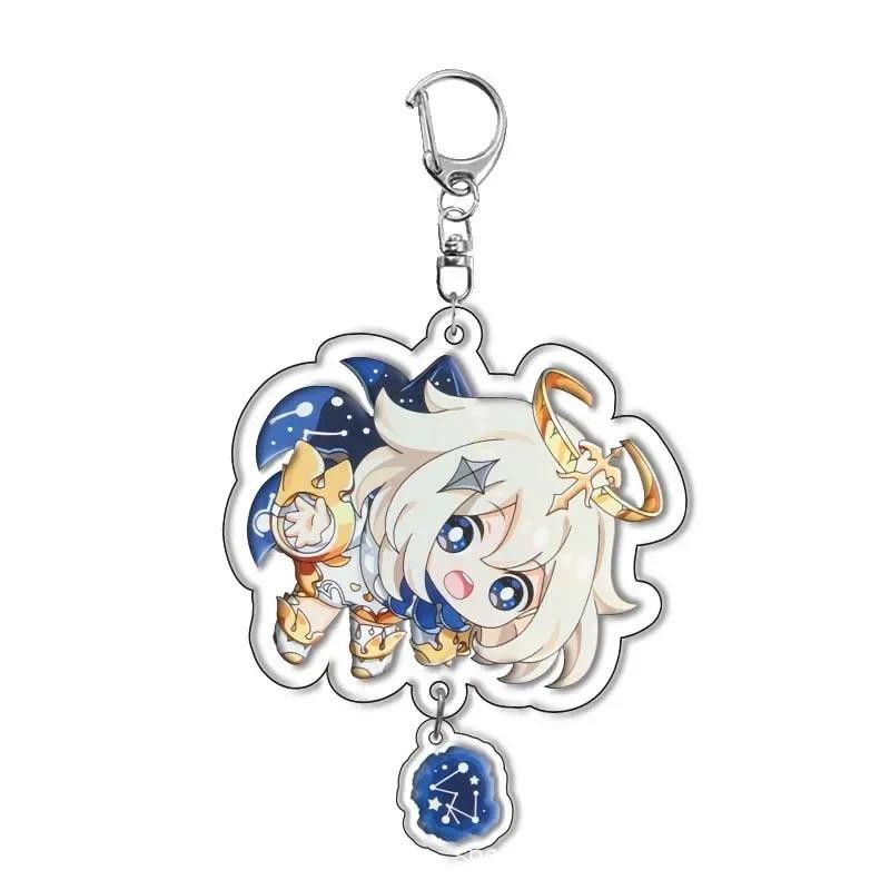 อะนิเมะพวงกุญแจ Genshin Impact Raiden Shogun Yae Miko Nahida การ์ตูนอะคริลิคกระเป๋าพวงกุญแจจี้อุปกรณ