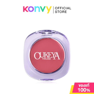 OUKEYA Honey Whisper Pink Blush 6.5g #01 โอกิยะ บลัชออนเนื้อฝุ่น.