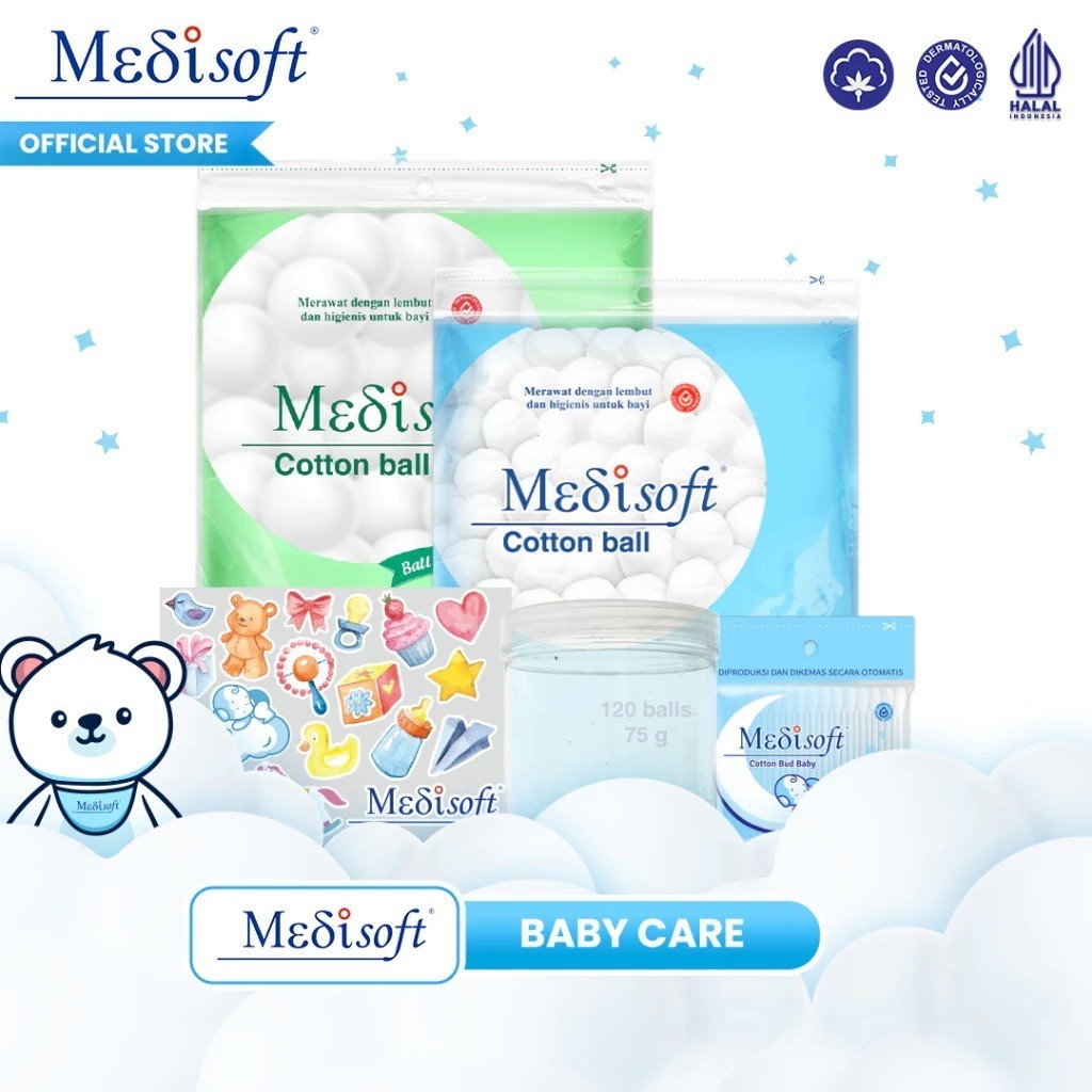MEDISOFT Cotton Balls & Cotton Buds - สําลีกลม
