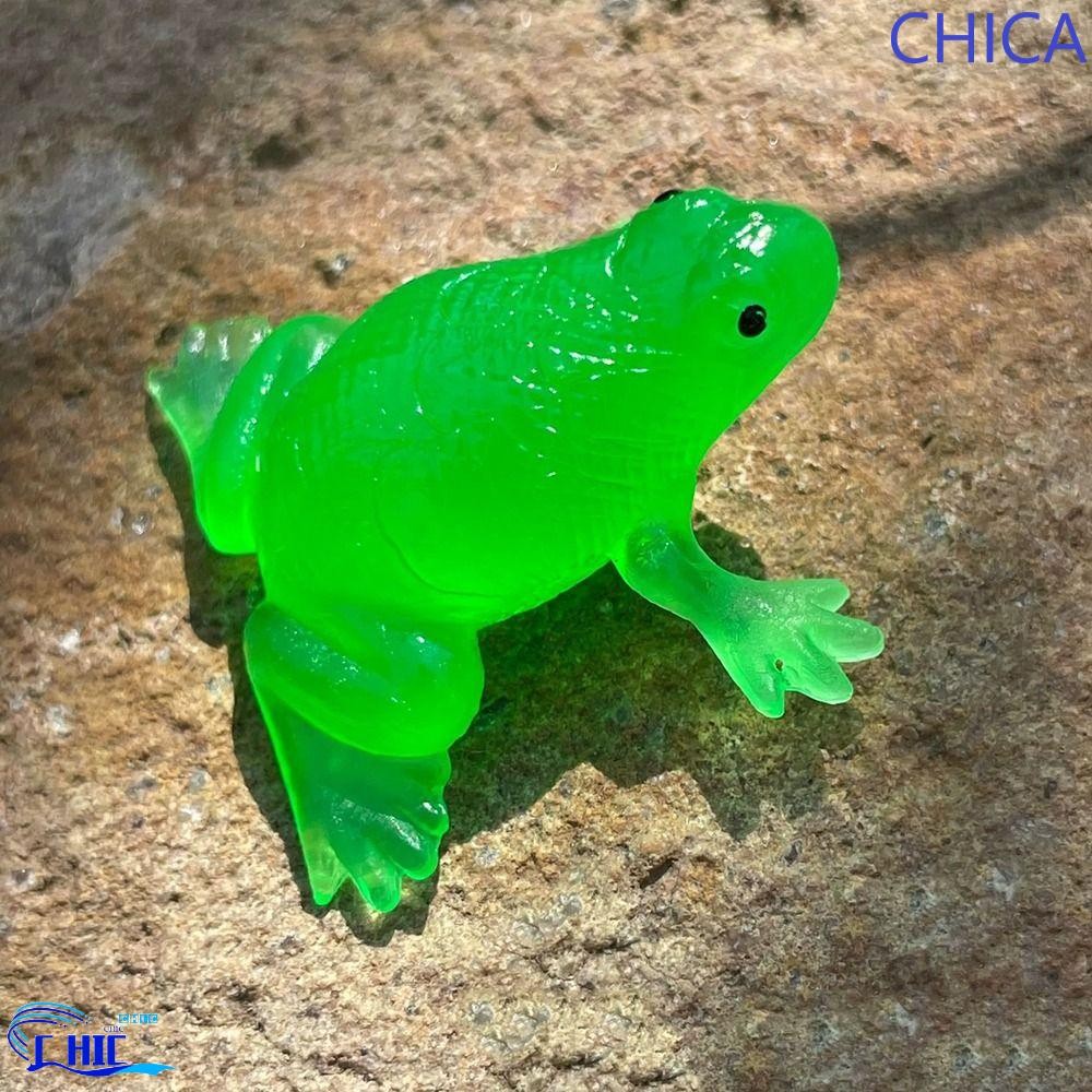 CHICA Spoof จําลองกบรุ่นเด็กของขวัญของเล่นเด็กสัตว์ของเล่นน่ากลัว Buoyant น้ําบีบกบ