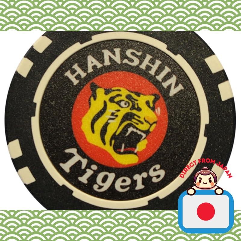 Golf marker Hanshin Tigers chip marker green casino chip Maru Tora Golf from Japan