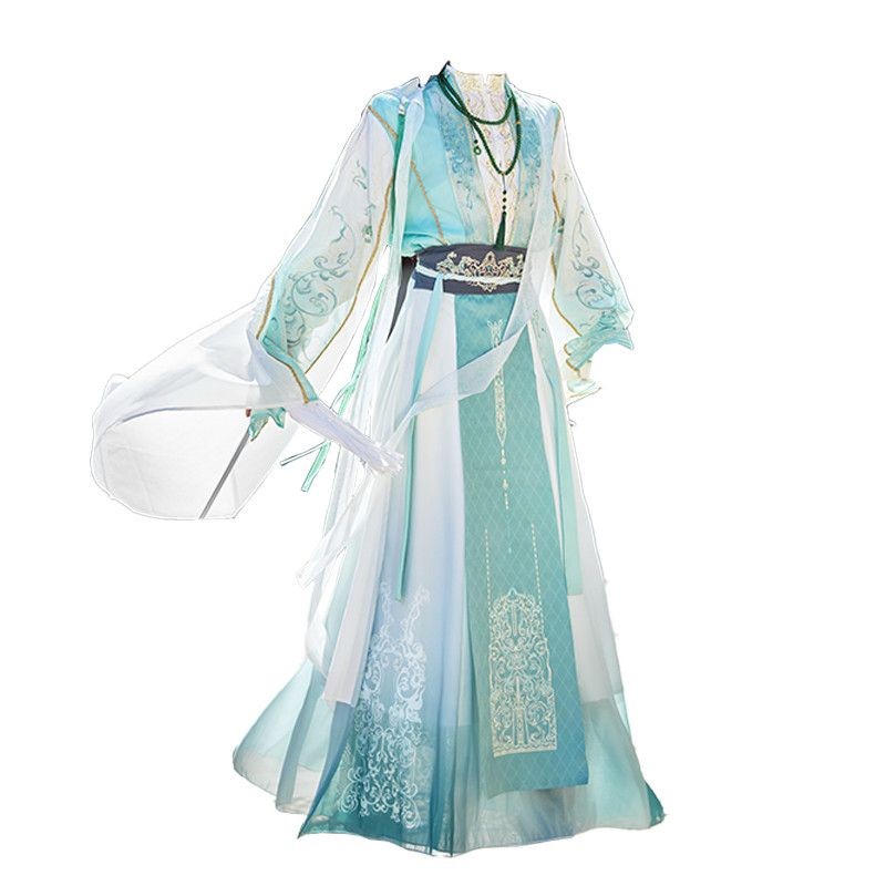 Original Hanfu ชาย Super Fairy คู่เสื้อสเวตเตอร์ถักขนาดใหญ่หลวมเครื่องแต่งกายสไตล์จีน cos เสื้อผ้าทุ