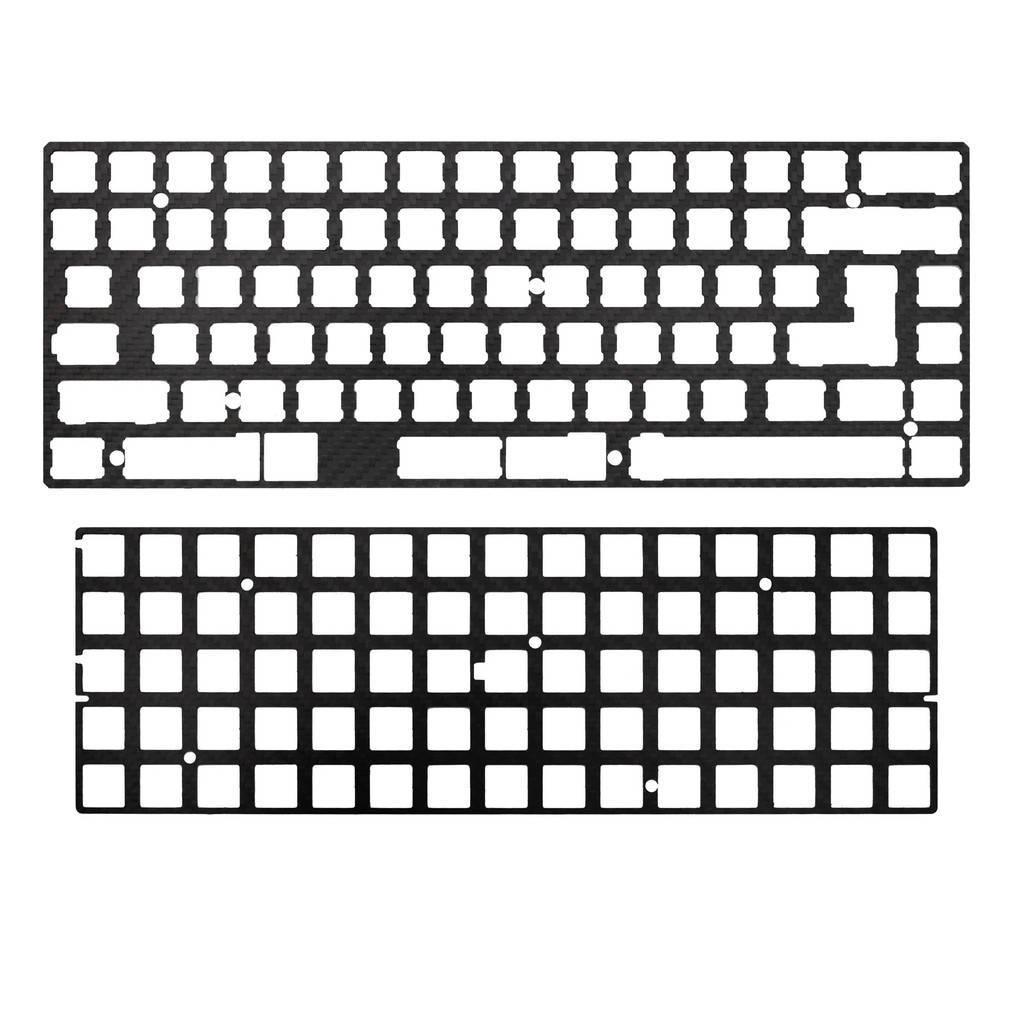 แผ่นคาร์บอนไฟเบอร์ความหนา 1.5 มม. รองรับ Xd60 Xd64 3.0 V3.0 Gh60 รองรับ Split Spacebar 3u Spacebar B