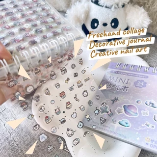 1200 PCS Mini Deco สติกเกอร์หนังสือ Emoji สติกเกอร์ชุดน่ารัก Bow Knot โทรศัพท์เล็บ Journal ตกแต่งสติกเกอร์กันน้ํา DIY Collage