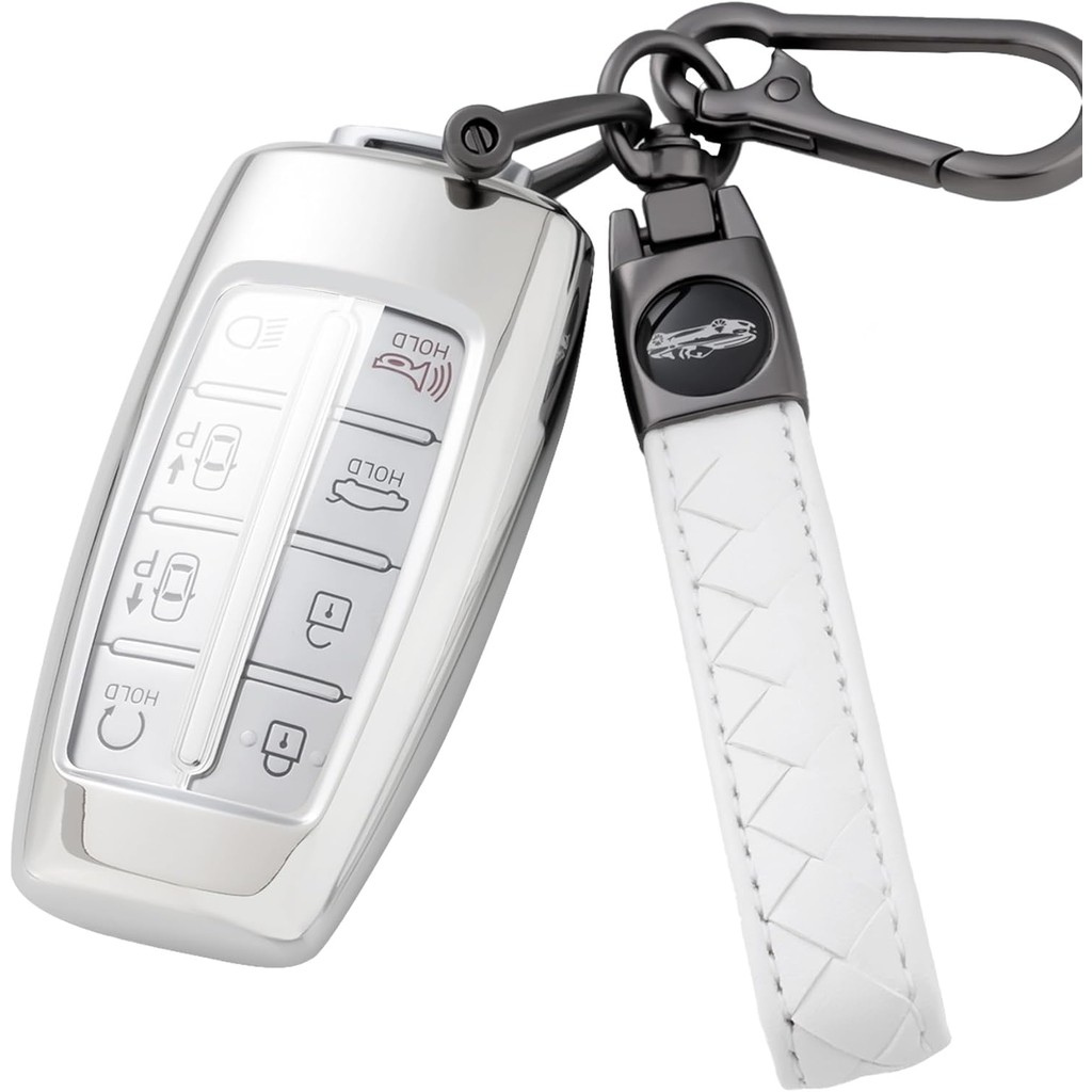 สําหรับ Genesis Key Fob พร้อมพวงกุญแจสําหรับ Genesis G70 G80 G90 GV70 GV80 GV90