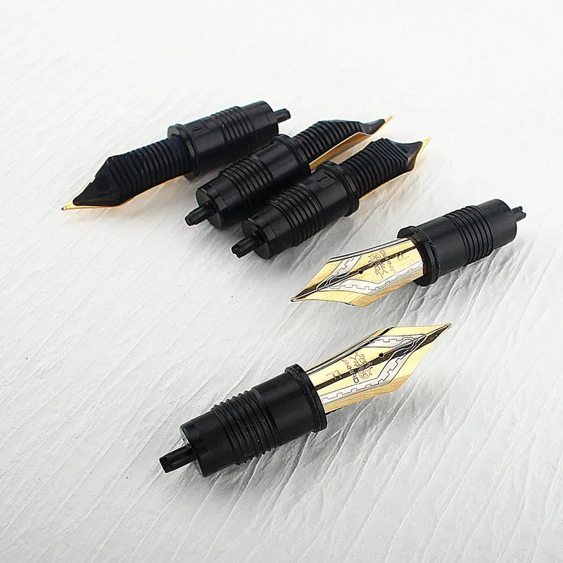 Jinhao X159 9019 Fountain Pen Nibs แทนที่ Metal Ef / f / m Size Golden