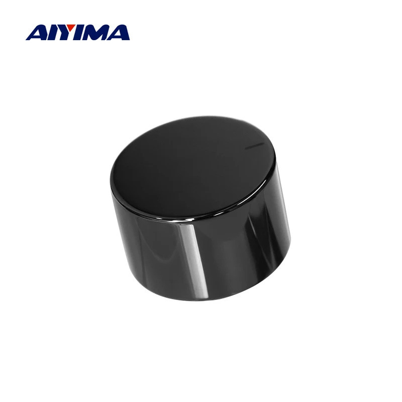 AIYIMA 25 มม.เปลี่ยนเซรามิคสีดําปุ่มปรับระดับเสียงสําหรับ Aiyima Audio A07/ A07 Max เครื่องขยายเสียง