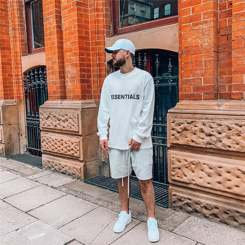 เสื้อยืดแขนยาวผู้ชาย FEAR OF GOD สไตล์High Street ทันสมัย