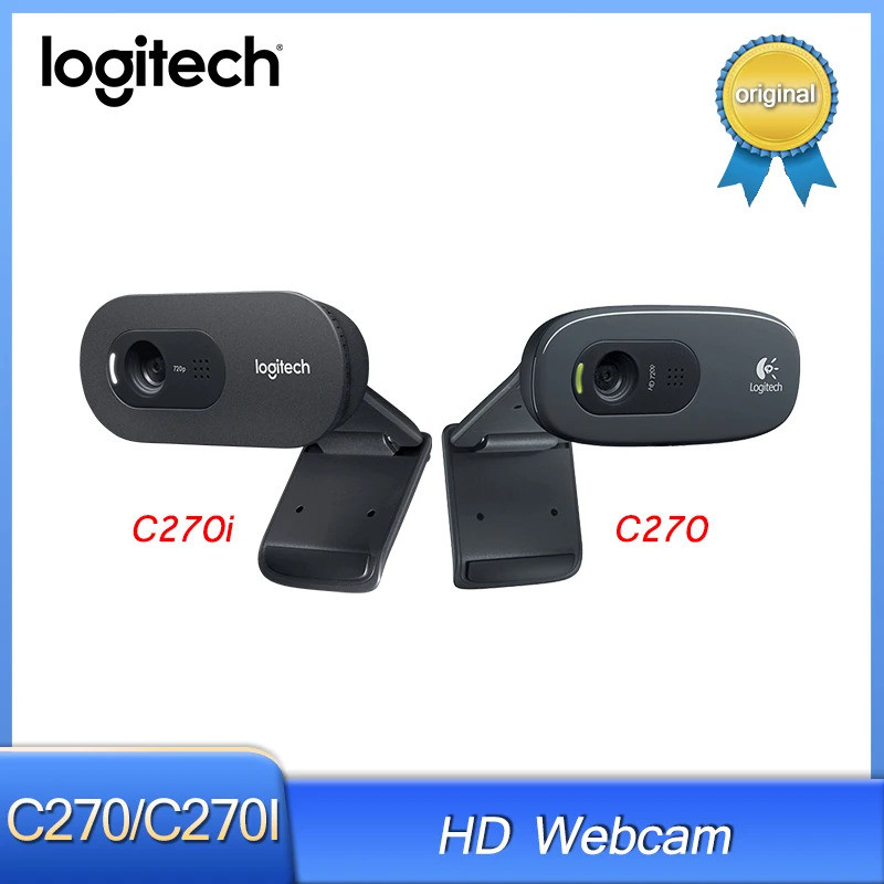 การออกแบบคลาสสิก Logitech C270/c270i Hd Video 720p Web ไมโครโฟนในตัว Usb2.0 กล้องคอมพิวเตอร์ Usb 2.0