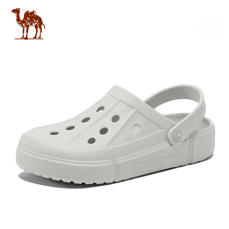 CAMEL CROWN รองเท้าแตะสตรีรองเท้าชายหาดกลางแจ้งสำหรับบุรุษและสตรีฤดูร้อน