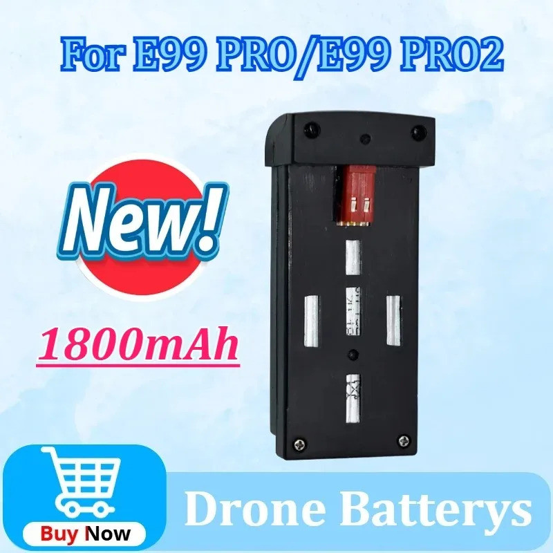 3.7V 1800mAh แบตเตอรี่ลิเธียมอะไหล่สําหรับ RC Drone สําหรับ E99 PRO E99 PRO2 Drone แบตเตอรี่ Quadcop