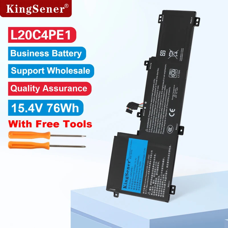 KingSener L20M4PE1 แบตเตอรี่แล็ปท็อปสําหรับ Lenovo IdeaPad 5 Pro-16ACH6 Pro-16IHU6 IdeaPad Creator 5