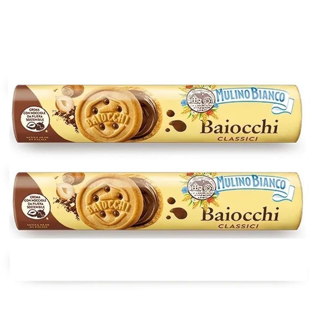 [168g * 2 ถุง] Baiweilai อิตาลีนําเข้าบิสกิตช็อกโกแลตดั้งเดิมแยมพิสตาชิโอแซนวิชบิสกิต P อิตาลีนําเข้