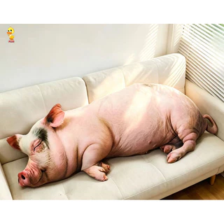 พลัส✨130เซนติเมตรบิ๊กจําลองหมู ตุ๊กตา หมอนตุ๊กตาตลกลูกหมูตุ๊กตาของเล่นนุ่มนอนหมอนสําหรับผู้หญิงและผู้ชายสร้างสรรค์ของขวัญวันเก