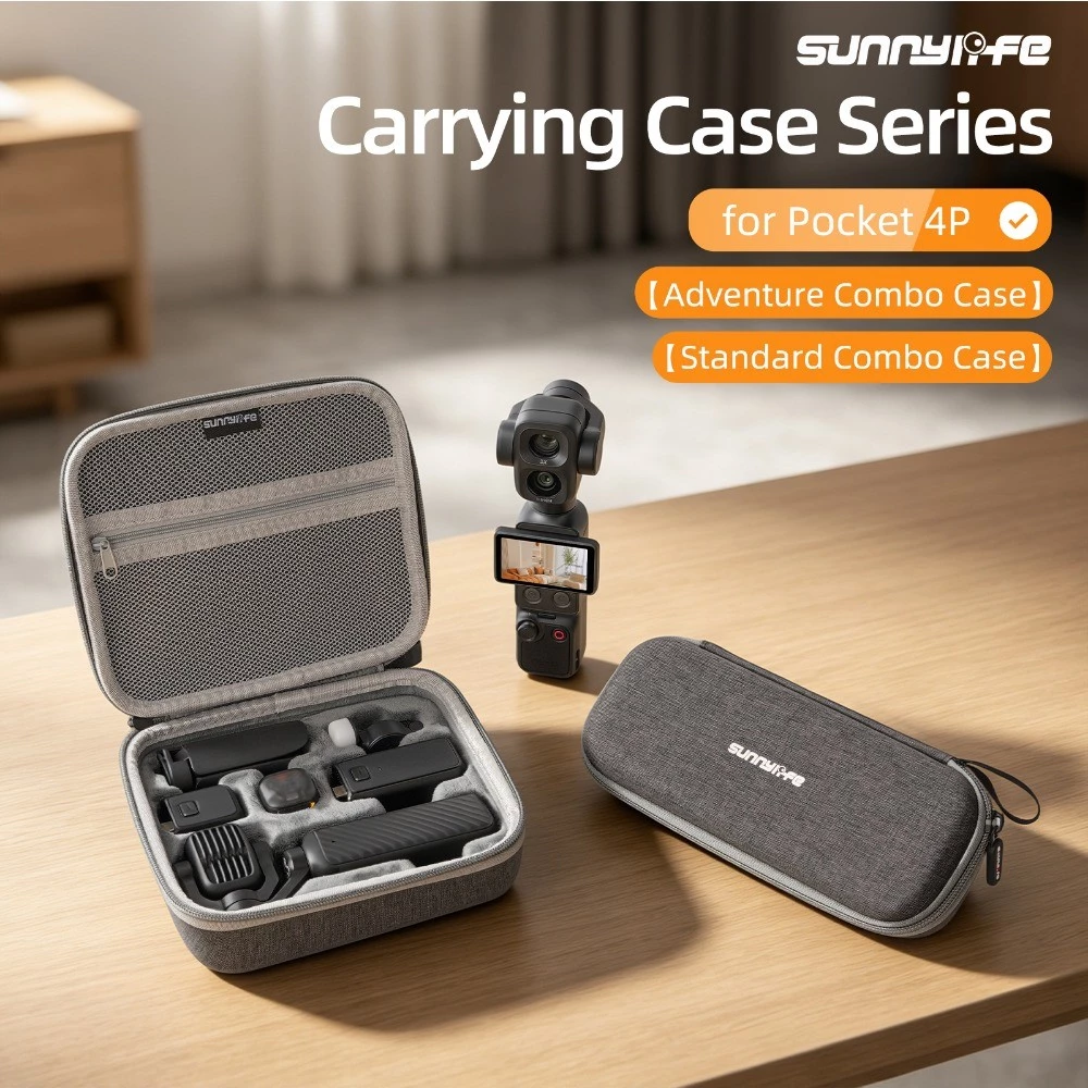 สำหรับ DJI POCKET 4P ชุดมาตรฐานทั้งหมดถุงป้องกันรอยขีดข่วนและสวมใส่กล่องเก็บกระเป๋า 4P อุปกรณ์เสริมที่จำเป็นสำหรับการถ่ายภาพการเดินทาง