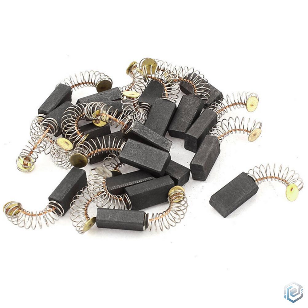 แปรงถ่านคาร์บอน6x10x17มม. 10ชิ้นสำหรับมอเตอร์ไฟฟ้าทั่วไป10ชิ้น