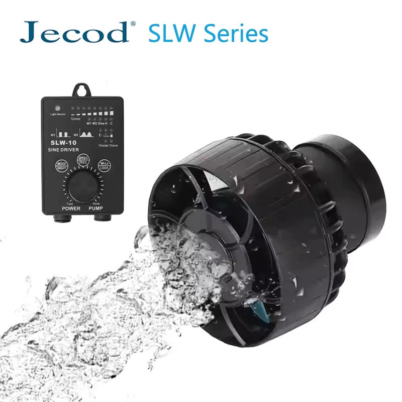 Jecod Jebao SLW Series SINE คงที่ใช้งานร่วมกับ Aquarium Wavemaker ปั๊มน้ําคลื่นทําปั๊มสําหรับถังน้ํา