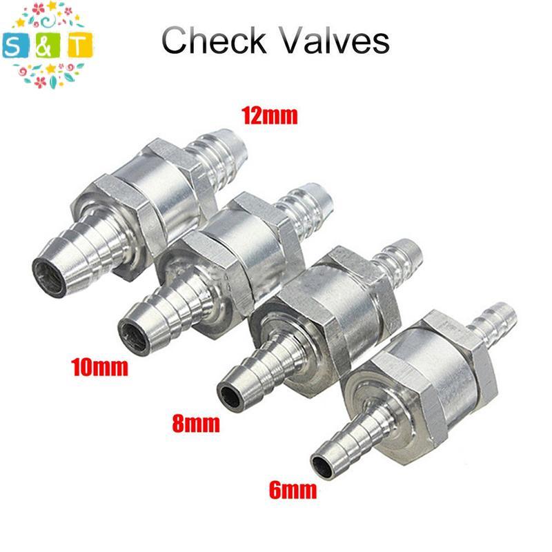 [S&T] One Way Che Valve 6/8/10/12/Mm วาล์วอลูมิเนียมรถยนต์เชื้อเพลิง One-Way Che Valve One Way Fit C