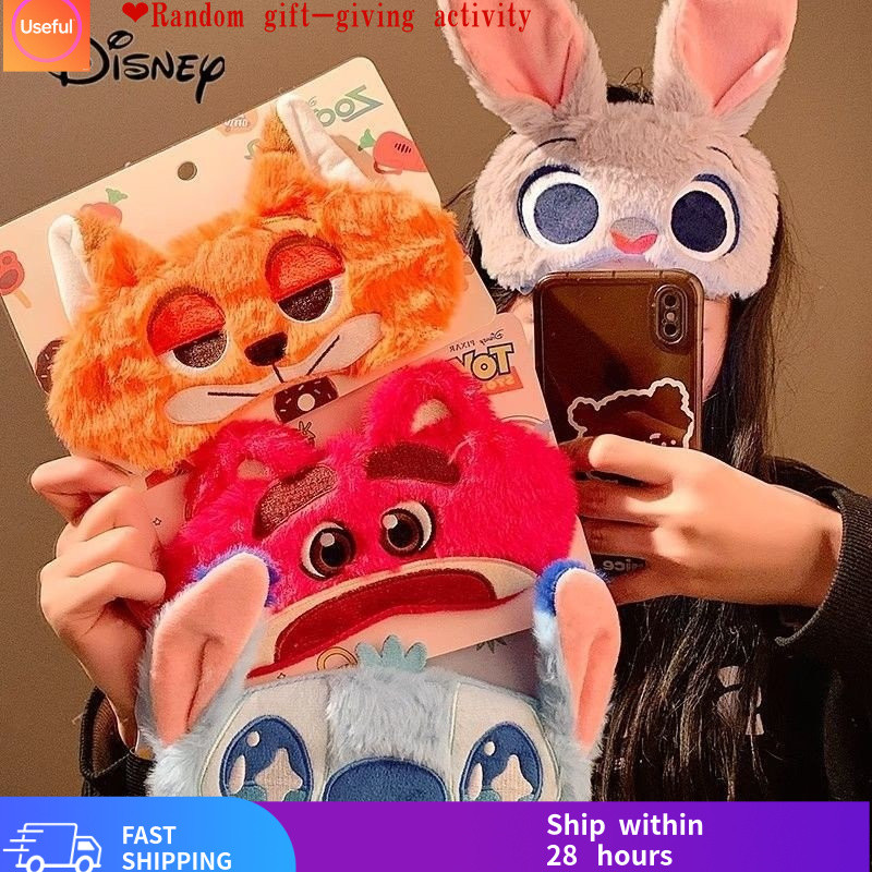 ✅[ปริมาณมากกว่านั้น = จัดส่งฟรี] Disney Judinico Plush Sleeping Mask สุภาพสตรีคู่ Soft Shading Eye Mask อุปกรณ์นอนสบายผู้ใหญ่ Nap ใช้