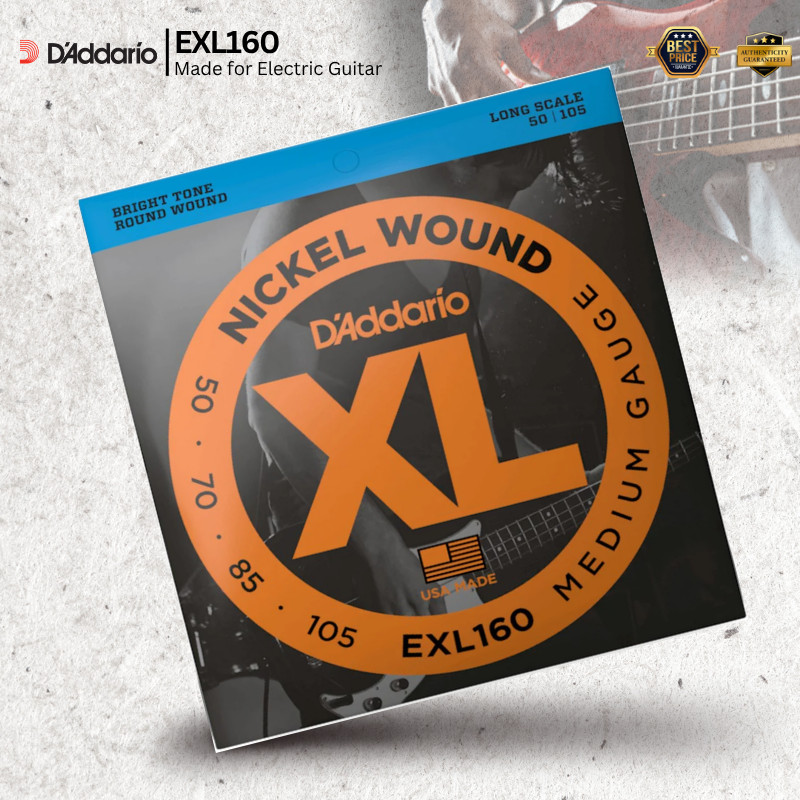สายกีต้าร์เบสนิกเกิล Dario EXL Series (EXL160 / EXL160-5 / EXL165 / EXL165-5 / EXL170 / EXL170-5 )